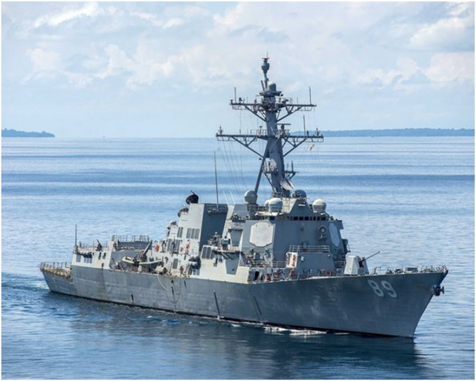 美国考虑再派战舰通过台湾海峡。网图