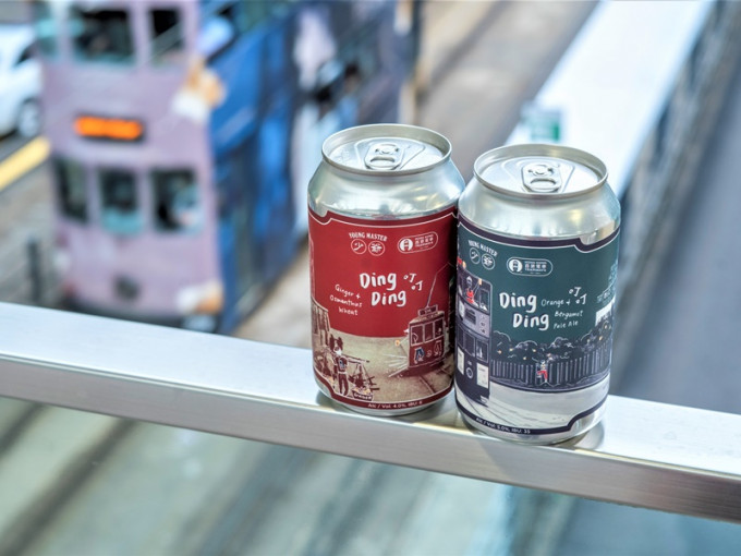 香港电车联乘少爷啤， 推出限量版叮叮手工啤。