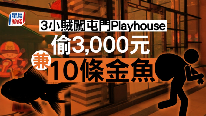 屯門3名少年闖入一個Playhouse盜竊被捕。