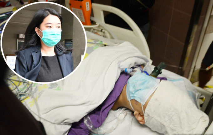 法醫郭嘉琪(小圖)作供，指他身上沒有傷勢顯示他曾受襲擊。 資料圖片