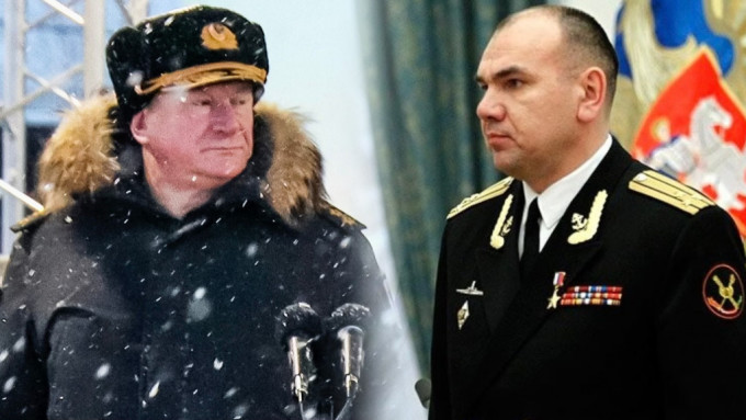 俄羅斯海軍總司令傳由葉夫梅諾夫（左）換成莫伊謝伊夫。
