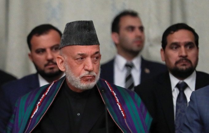 卡尔扎伊是阿富汗伊斯兰共和国第一任总统，如今身陷囹圄。路透社资料图片