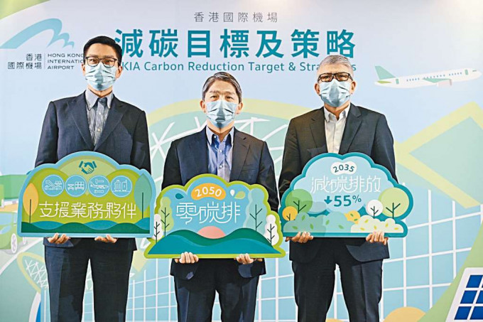 ■機管局公布將於二〇五〇年年底前，在香港國際機場達至淨零碳排放的目標及策略。