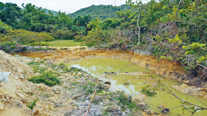 水口的湿地于二〇一八年发现被挖掘。