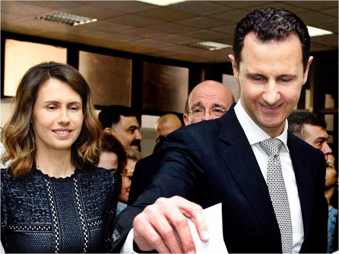 叙利亚总统夫妇确诊新冠肺炎。AP资料图片