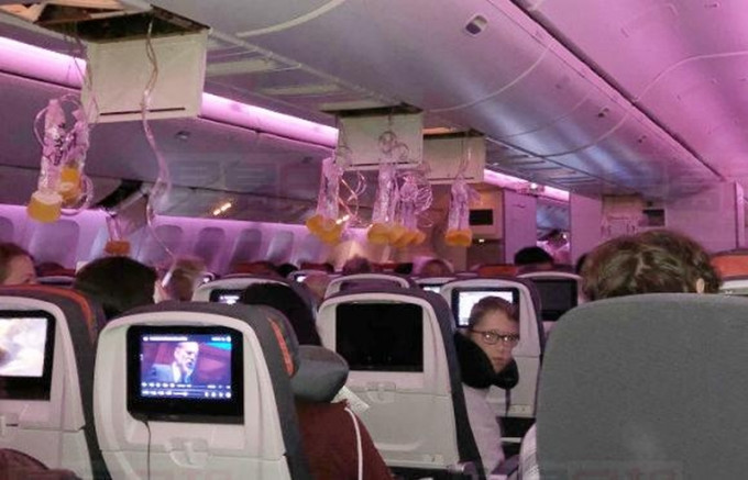 加航多倫多經溫哥華飛悉尼客機遇氣流急降檀香山，35人傷。（網圖）