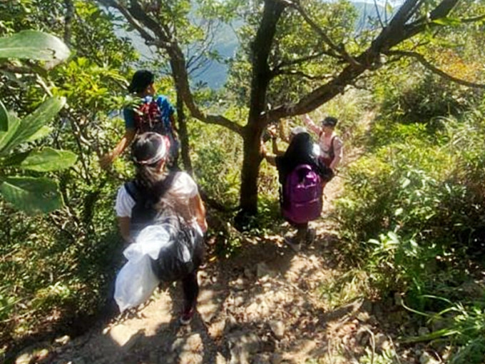 她們至今已攀過大東山及山地塘等山峰。網圖