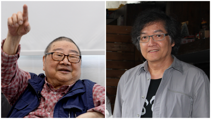 （左起）作家倪匡、导演罗启锐先后离世。资料图片