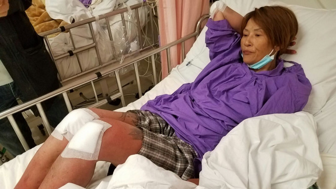 被困山头11日女子获救后送往屯门医院治理。