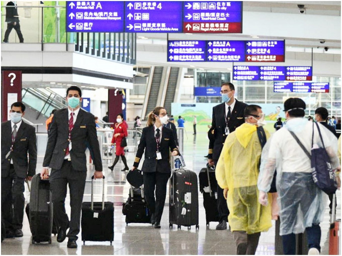 英航周二由伦敦抵香港航班（BA027）有4名乘客确诊染疫。资料图片