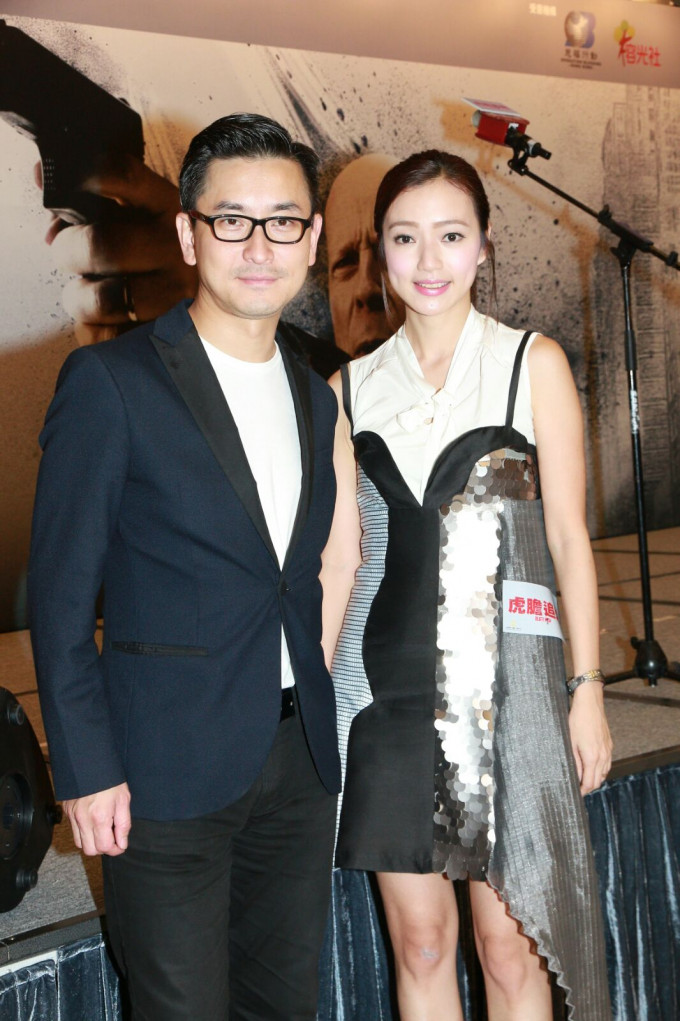 李思欣及范振鋒出席《虎膽追兇》慈善首映活動。
