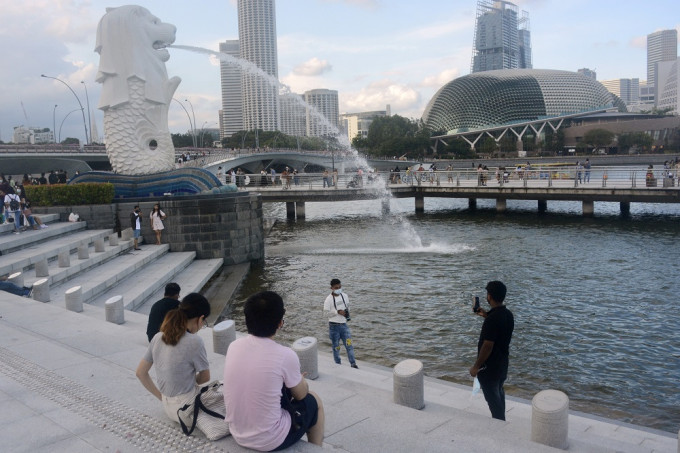 新加坡昨天確診人數再創新高。AP圖片