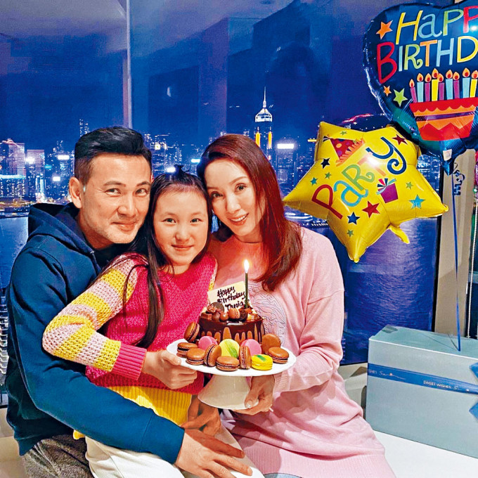 ■林文龍與郭可盈每年都會陪着女兒過生日。