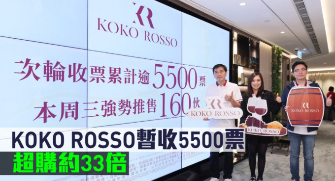 KOKO ROSSO暂收5500票。