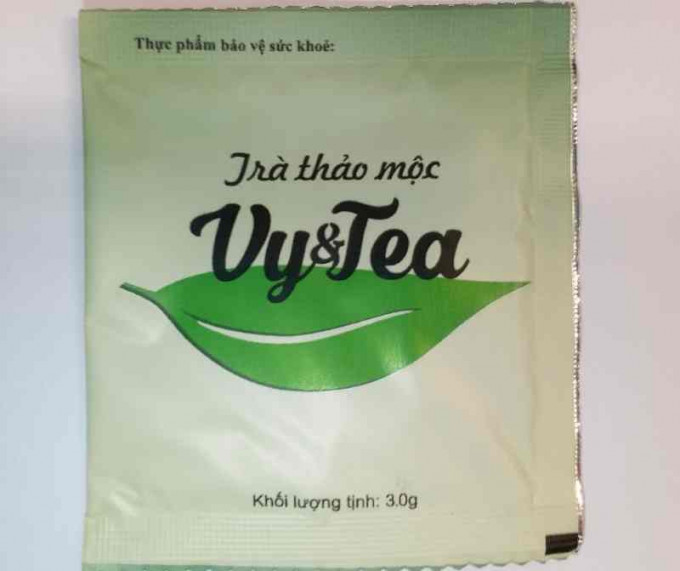 衞生署呼吁市民切勿购买或服用一款名为「Vy & Tea」的减肥产品。图:政府新闻处