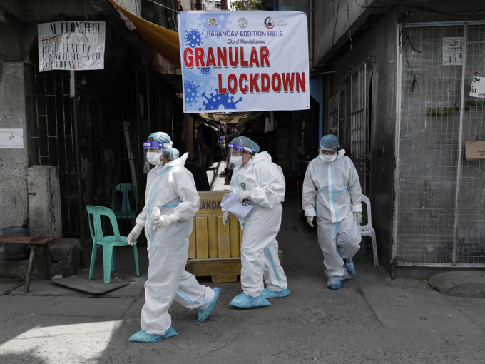 菲律賓近期疫情升溫。AP圖片