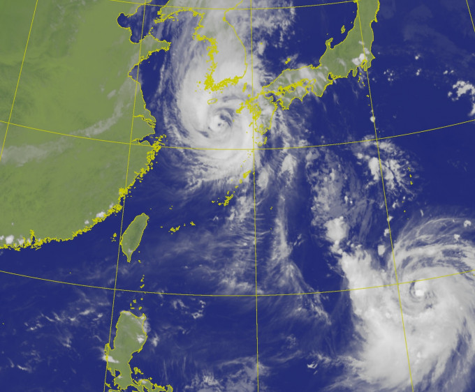「海神」預料趨向日本西部至朝鮮半島一帶。台灣中央氣象局圖片