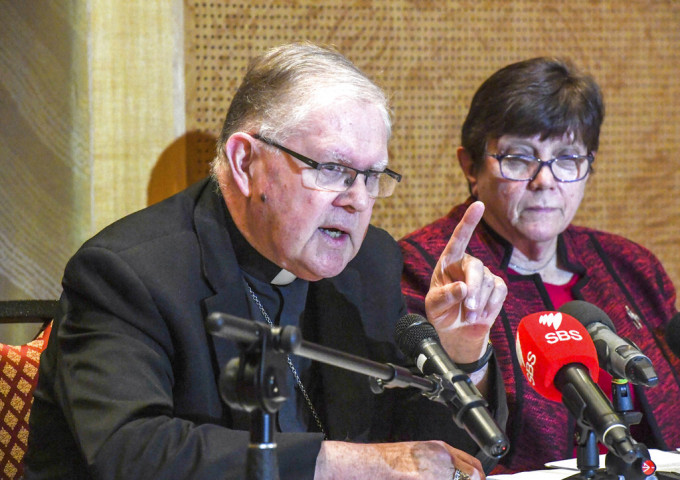 澳洲天主教会发言人科尔里奇表示，不接受政府建议要求神职人员向当局披露涉及怀疑性侵儿童的告解内容。AP图片