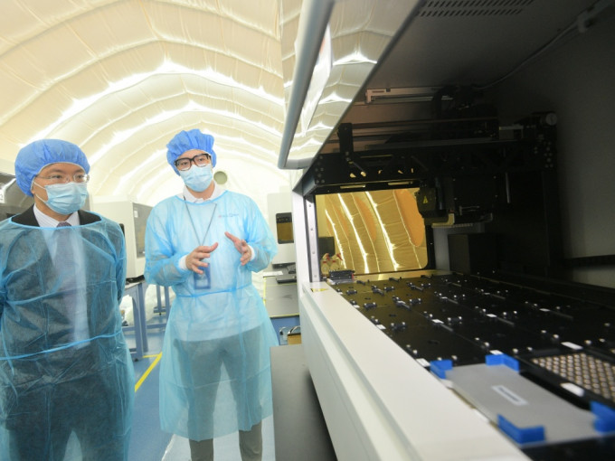 临时气膜实验室即将于9月1日启用。政府新闻处相片