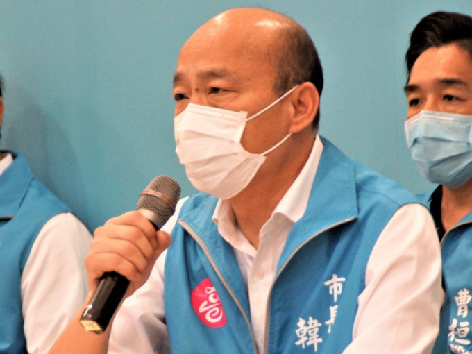 罷免市長投票下月舉行，韓國瑜引佛經表示坦蕩。