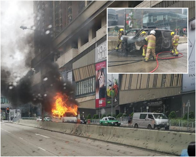 大图，fb香港突发事故报料区CF Lam图片；小图Nanababy Wan图片
