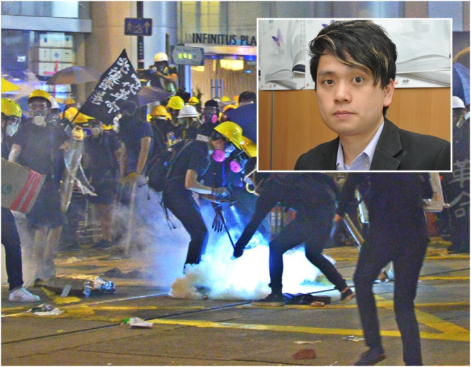 沈旭晖认为港澳办希望藉支持警队解决示威问题。资料图片