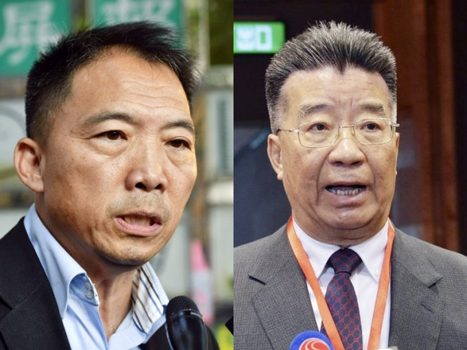胡志偉(左)外出奔喪申請被拒， 劉夢熊(右)批政府不近人情。資料圖片