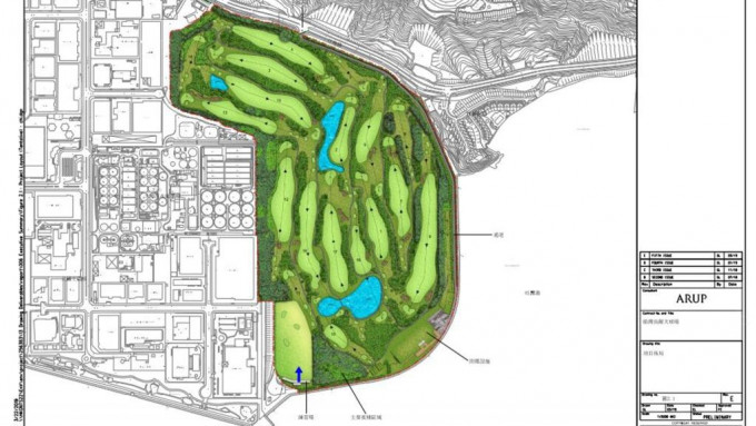 未來計劃興建私營高爾夫球場的土地（包括現時九鷹練習場的土地）