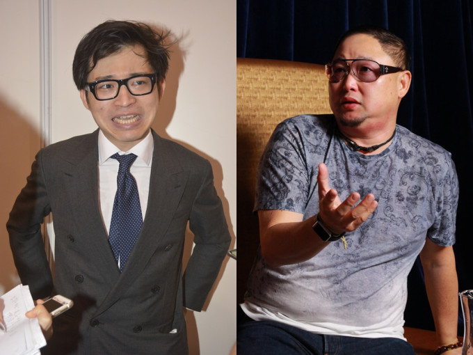 前TVB監製錢國偉（右）病逝，林作（左）的留言引起網民狂鬧。資料圖片