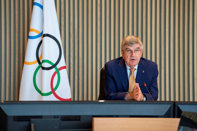 國際奧委會主席巴赫（Thomas Bach）表示，決定暫時凍結朝鮮的會員資格至2022年底。REUTERS