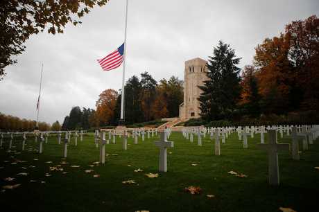 貝勒森林的美軍公墓有2289名戰歿者的墳墓。AP