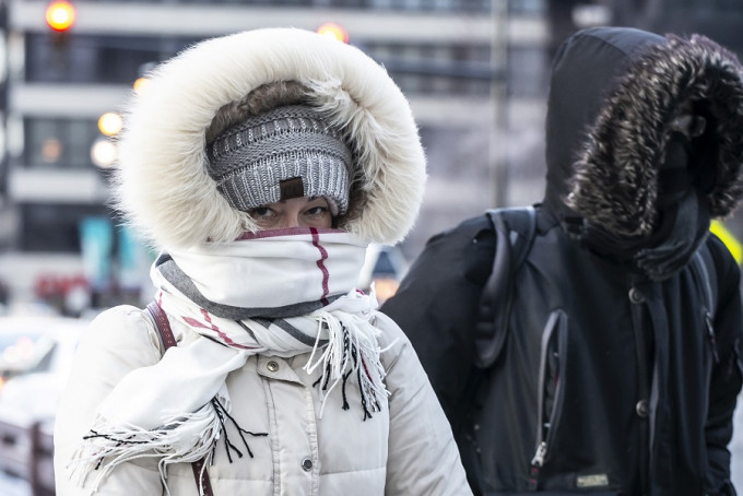 芝加哥等多個地區的氣溫降至攝氏零下30度以下。美聯社