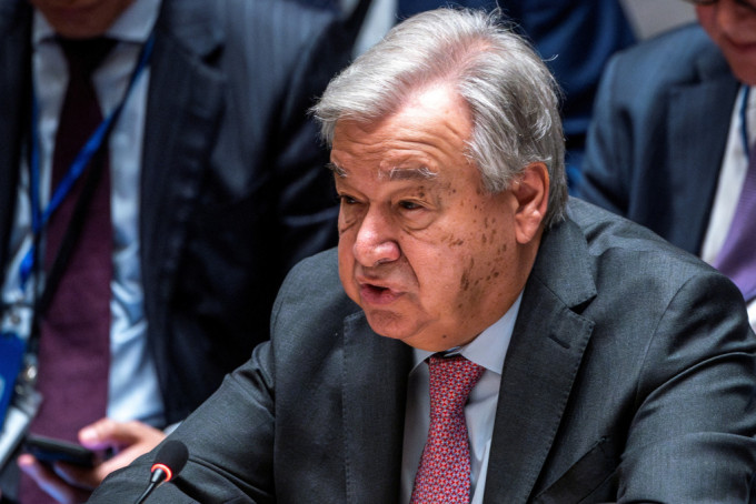 聯合國秘書長古特雷斯警告，無法容忍以色列攻拉法。路透社