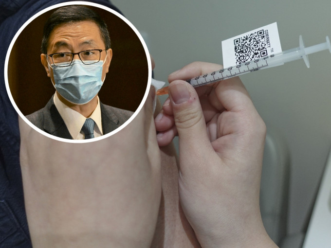 教育局局長楊潤雄(細圖)指接種率愈高恢復全日面授課機會愈高。資料圖片