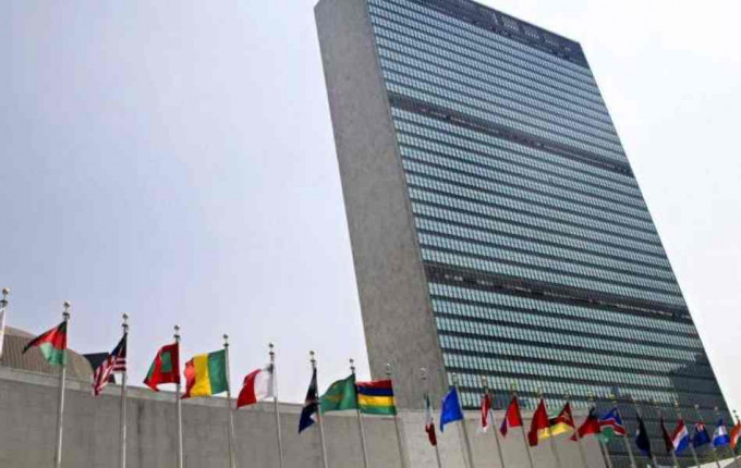 联合国大会以大比数通过决议案。AP资料图片