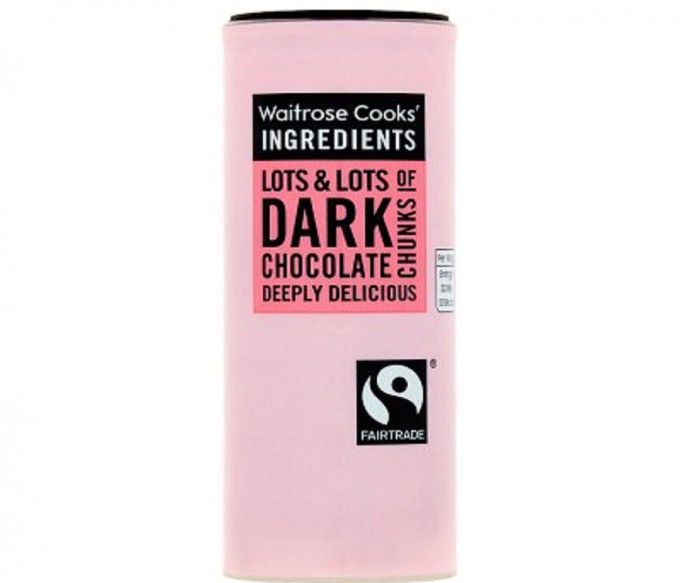 產品為Waitrose Cooks' Ingredients的Dark Chocolate Chunks。網上圖片