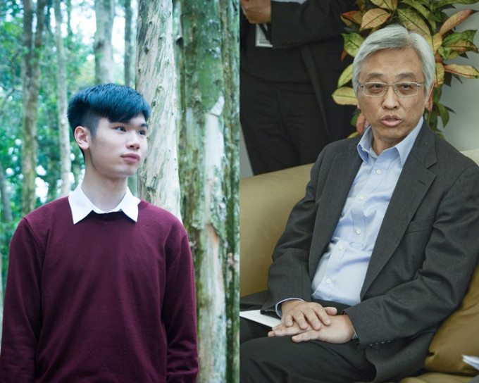 左：专责小组学生代表麦筠玮、专责小组主席邓裕南。网图/资料图片