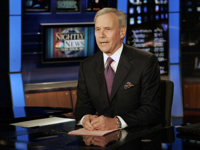 80岁的布罗考是NBC晚间新闻节目《Nightly News》的主播。AP