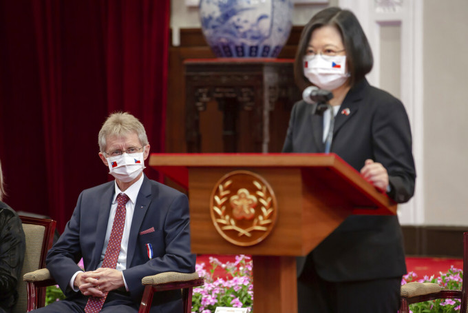 捷克參議院議長韋德齊（ Miloš Vystrčil ）日前率團訪問台灣。AP