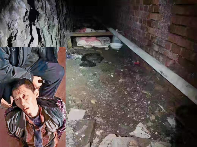 朱贤健怀疑在这个洞穴（暖气沟）内生存了4日。（网上图片）