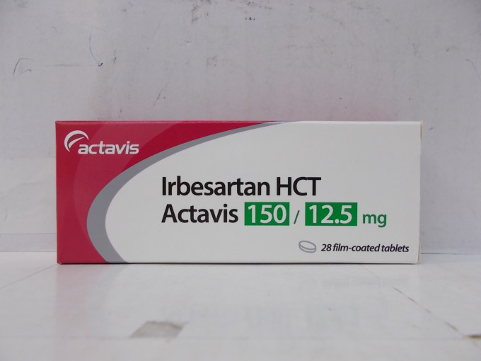 Irbesartan HCT Actavis 150/12.5毫克药片（香港注册编号：HK-63378）的一个批次（批次编号：058818）需回收。政府新闻处图片