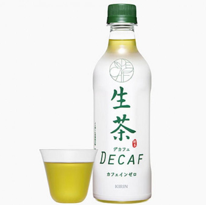 日本進口的瓶裝生茶飲品「Kirin生茶Decaf無咖啡因」。網上圖片