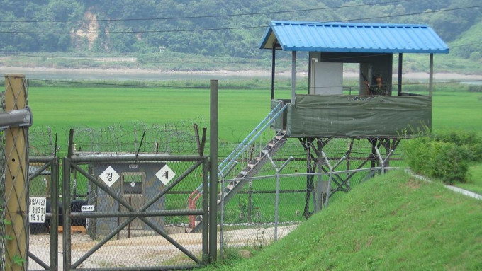 其中一個南北韓非軍事區的檢查站。網圖