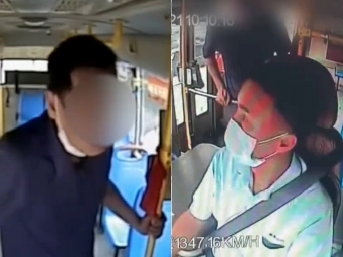 醉汉拒戴口罩捶打巴士司机16拳，被判囚3年3个月。(网图)