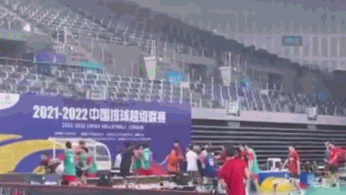 內地排超集訓賽場上演群毆，天津江蘇男排大打出手。
