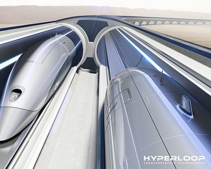 澳洲科技公司拟兴建超级高铁。Hyperloop TT概念图