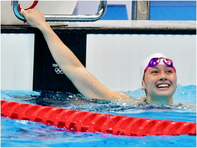 何詩蓓奧運後首戰，打破50自由泳短池亞洲紀錄。資料圖片