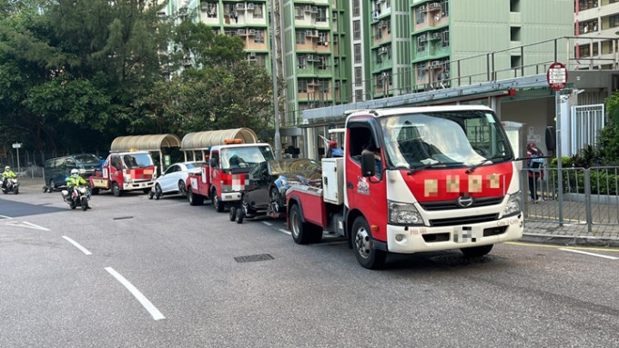 西九龍總區人員在交通日執法。