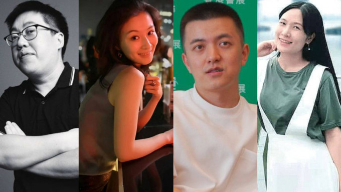 内地知名青年作家，左起：班宇、淡豹（刘雪婷）、陈春成、王苏辛。