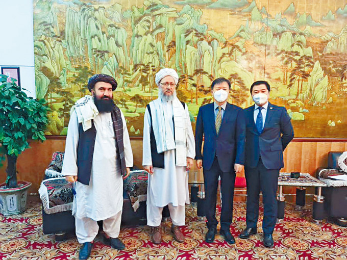 塔利班高層與中國駐阿富汗大使會晤，談及中方援助。